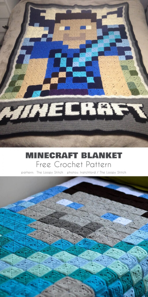 Minecraft Crochet Project Ideas And Free Patterns Your Crochet - Minecraft Crochet Patterns Blanket