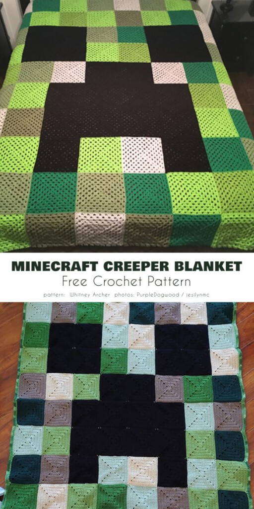 Minecraft Crochet Project Ideas And Free Patterns Your Crochet - Minecraft Crochet Patterns Blanket