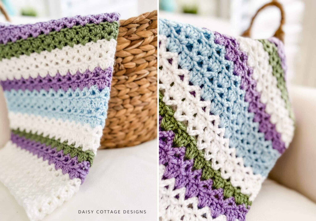 Modern Baby Blanket Crochet Pattern Free From Daisy Cottage Designs - Baby Blanket.crochet Pattern