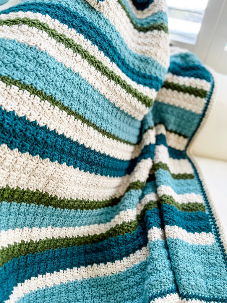Modern Crochet Blanket Pattern Quick And Easy Crochet Etsy - Simple Modern Crochet Blanket Patterns Free
