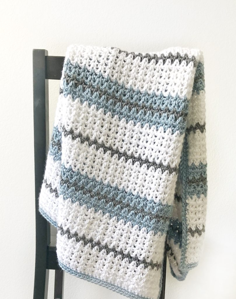 Modern Double Crochet V Stitch Blanket Daisy Farm Crafts - Modern Double Crochet V Stitch Blanket Pattern