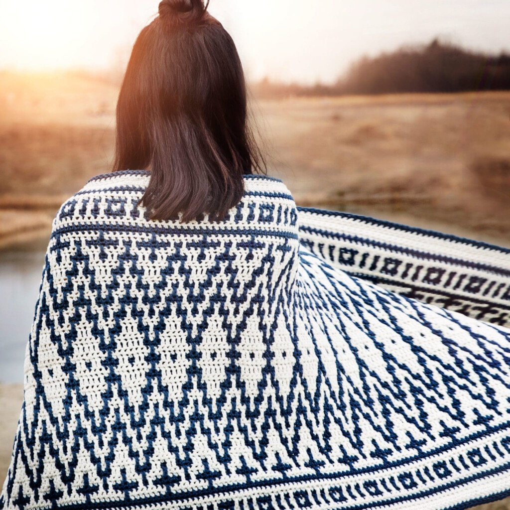 Mosaic Crochet Blanket Wrap Pattern Leelee Knits - Crochet Blanket Wrap Pattern Free