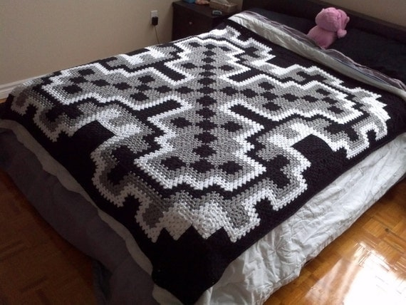 NEW CROCHET PATTERN QUEEN SIZE BLANKET Crochet - Double Crochet Queen Size Blanket Pattern