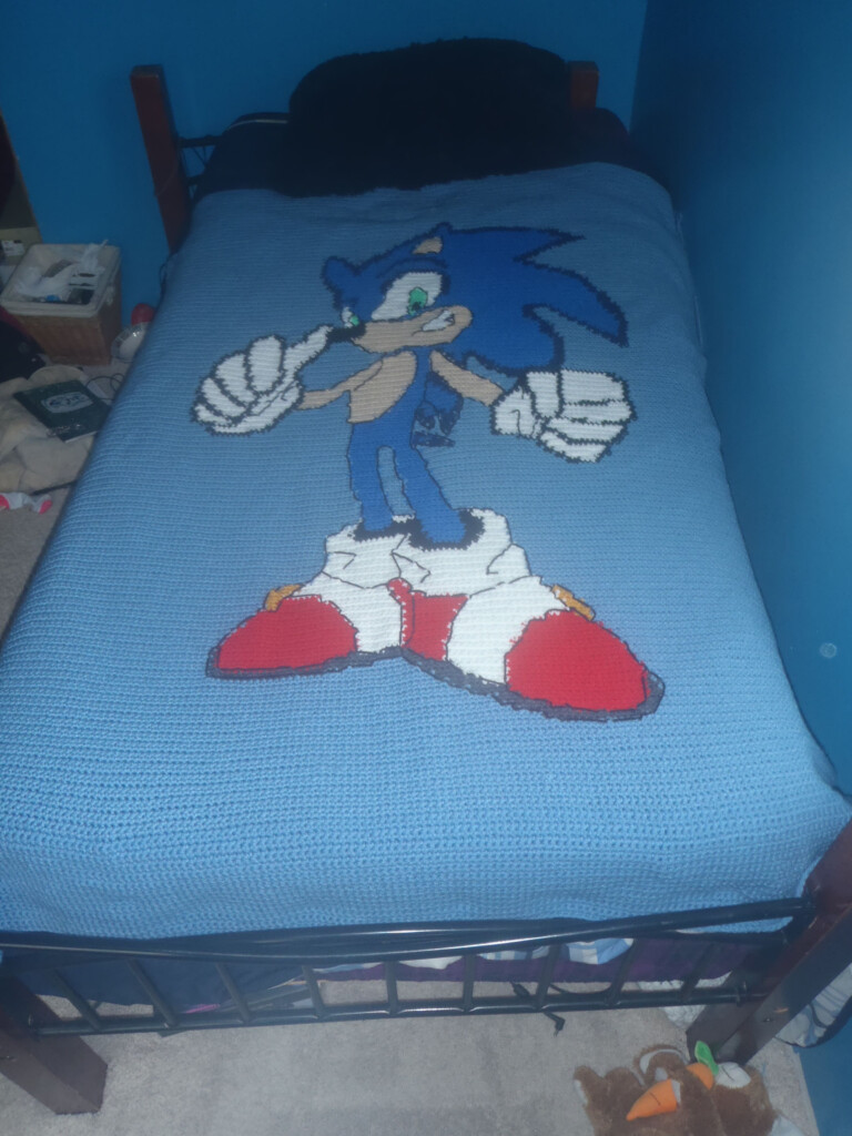  O e main jp - Sonic Crochet Blanket Pattern