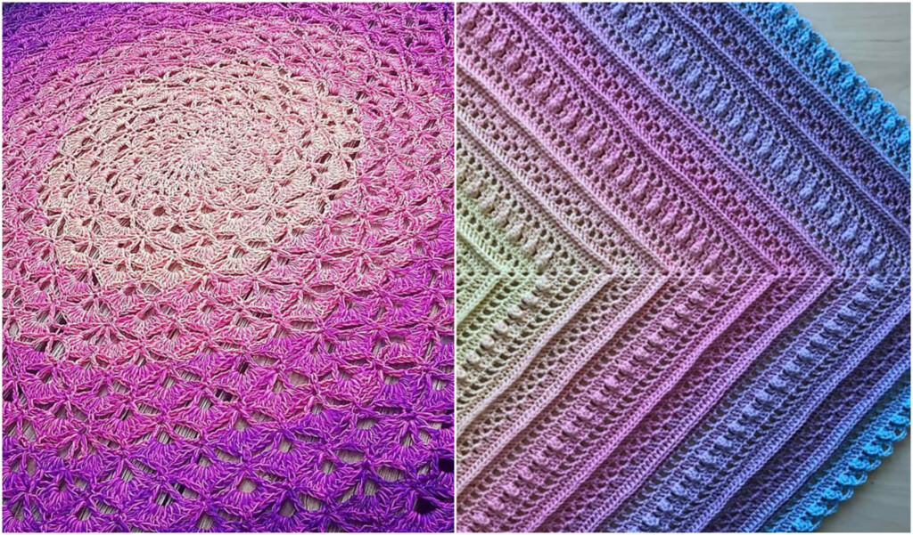Ombre Baby Blanket Free Crochet Patterns Your Crochet - Ombre Crochet Blanket Patterns