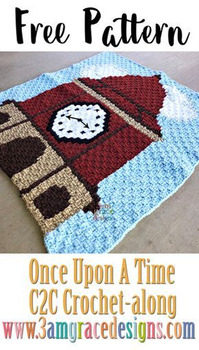 Once Upon A Time Clock Tower Crochet Blanket Pattern - Once Upon A Time Crochet Blanket Pattern