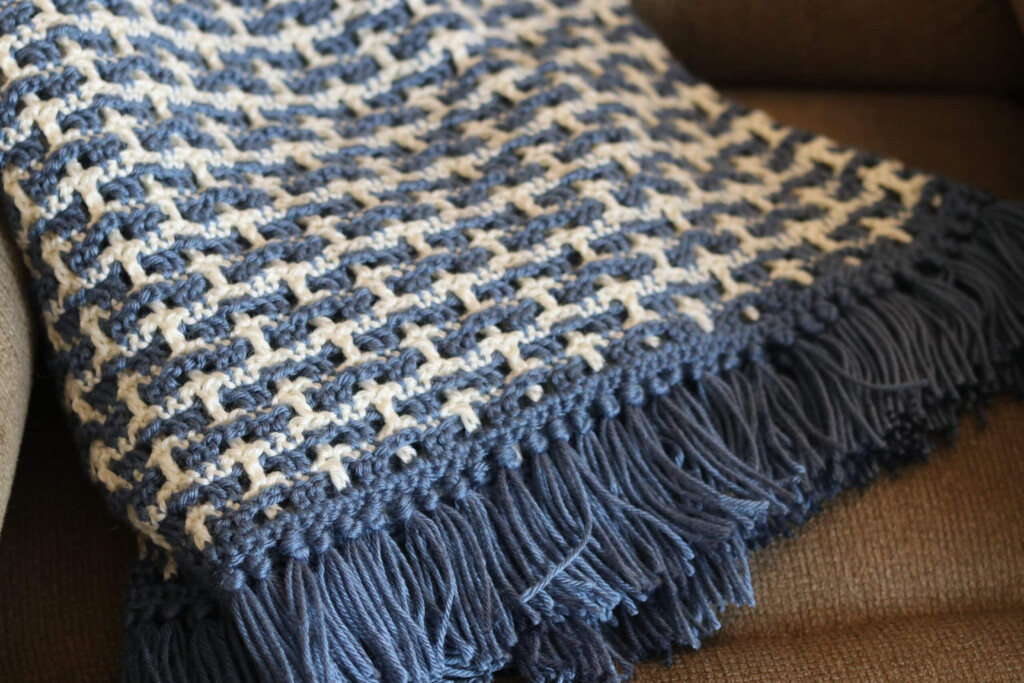 Open Weave Crochet Blanket 2 Rich Textures Crochet - Waffle Weave Crochet Blanket Pattern