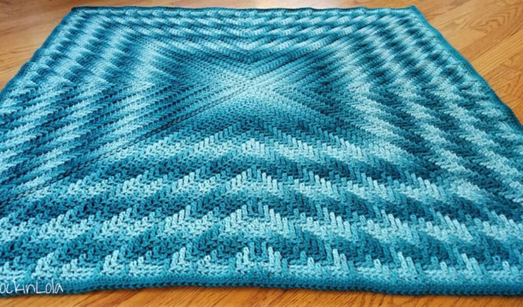 Optical Illusion Blanket Free Crochet Patterns Your Crochet - Optical Illusion Crochet Blanket Free Pattern