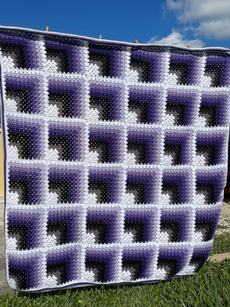 Optical Illusion Crochet Pattern Lens Beyond - Optical Illusion Crochet Blanket Free Pattern