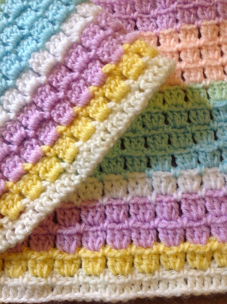 OYA s WORLD Crochet Knitting Crochet BLOCK STITCH Baby Blanket  - Block Stitch Crochet Blanket Pattern
