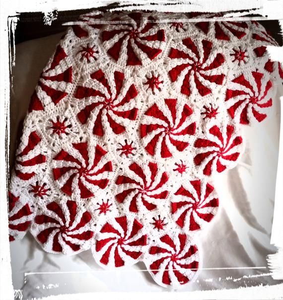 Peppermint Candy Crochet Blanket Free Pattern Web Yarnspirations Is The  - Peppermint Candy Crochet Blanket Free Pattern