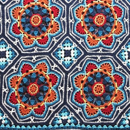 Persian Tile Blanket Crochet Pattern Beautiful Skills Crochet  - Persian Tile Blanket Crochet Pattern