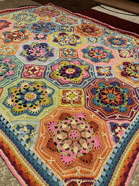 Persian Tile Blanket Pattern By Jane Crowfoot Blanket Pattern  - Jane Blanket Crochet Pattern