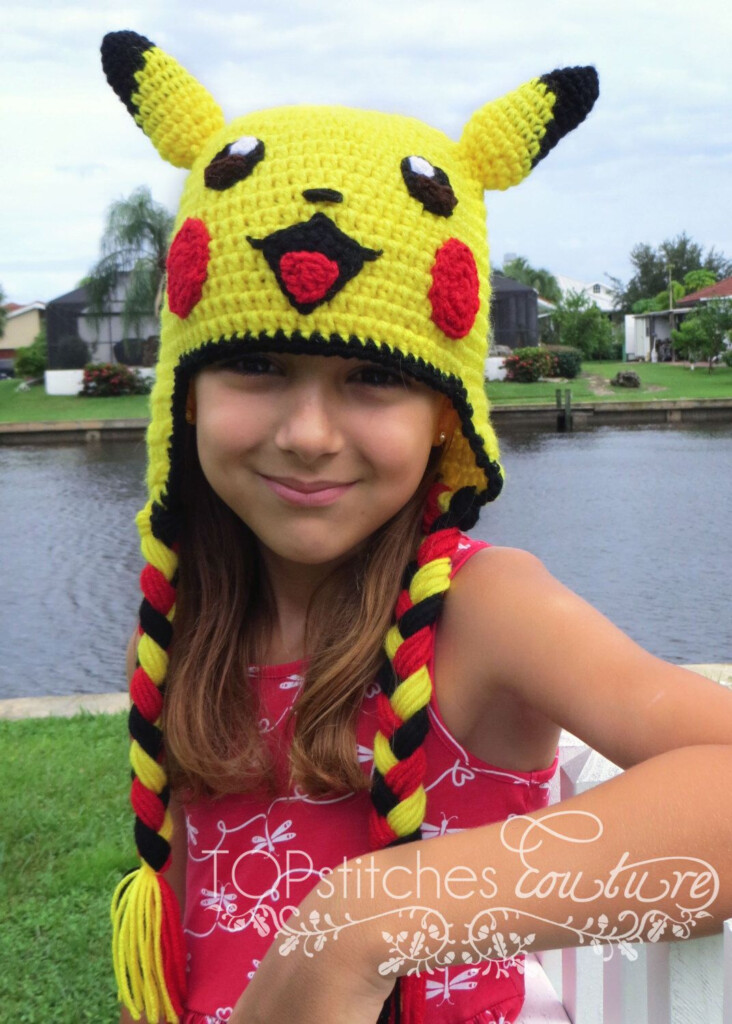 Pikachu Hat Crochet Pattern Pokemon Crochet Hat Pattern Etsy  - Pikachu Crochet Blanket Pattern