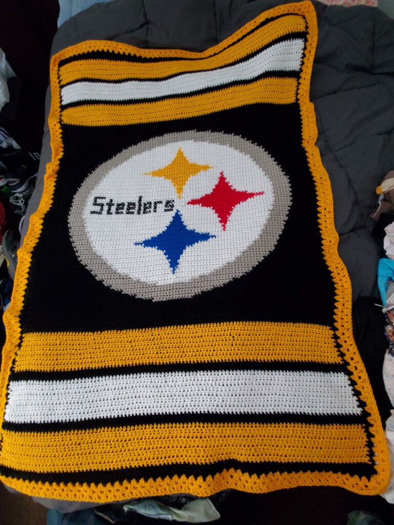 Pittsburgh Steelers Crochet Blanket Pattern - Crochet Steelers Blanket Pattern