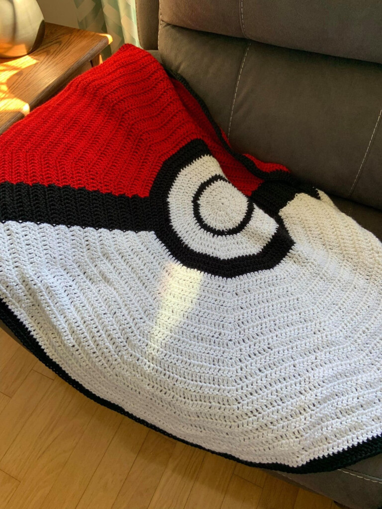 Pokeball Blanket Crochet Pattern PDF Download Pattern Etsy - Pokeball Blanket Crochet Pattern