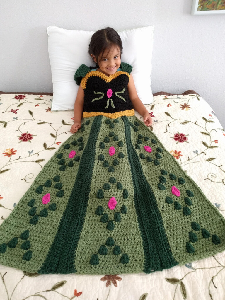 Princess Dress Blanket Crochet Pattern Crochet Pattern For Etsy - Princess Dress Blanket Crochet Pattern