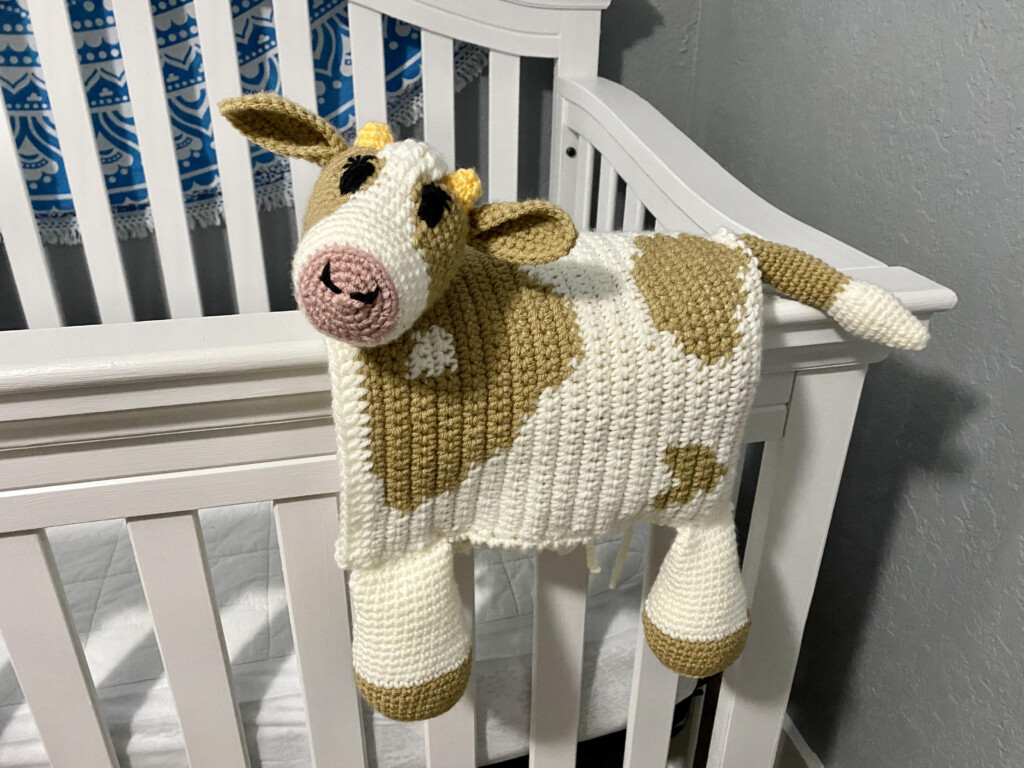 Printable Free Crochet Cow Blanket Pattern - Simple Cow Crochet Blanket Pattern Free