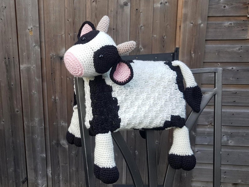 Printable Free Crochet Cow Blanket Pattern Calendar Printables - Simple Cow Crochet Blanket Pattern Free