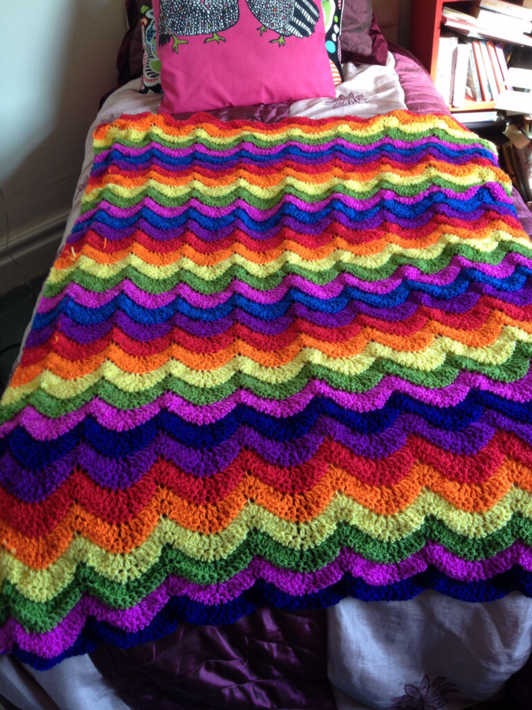 Rainbow Blanket Crochet Pattern Pattern rjuuc edu np - Crochet Rainbow Blanket Pattern