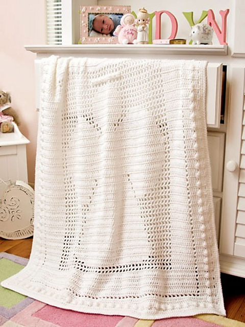 Ravelry Angel Baby Afghan Pattern By Rhonda Guthrie - Crochet Angel Blanket Pattern Free