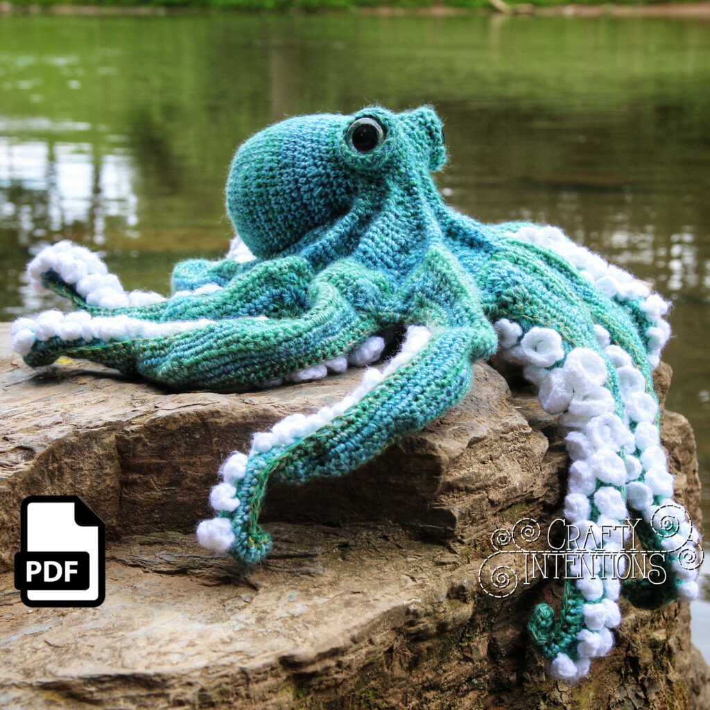 Realistic Octopus Crochet Pattern By Crafty Intentions DIGITAL Etsy de - Octopus Blanket Crochet Pattern Free