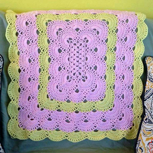 Rectangle Virus Blanket Tutorial Beautiful Skills Crochet  - Rectangle Virus Blanket Crochet Pattern