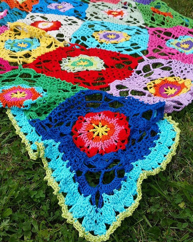 Rustic Lace Square Crochet Blanket Crochet Blanket Crochet Blanket - Rustic Crochet Blanket Patterns