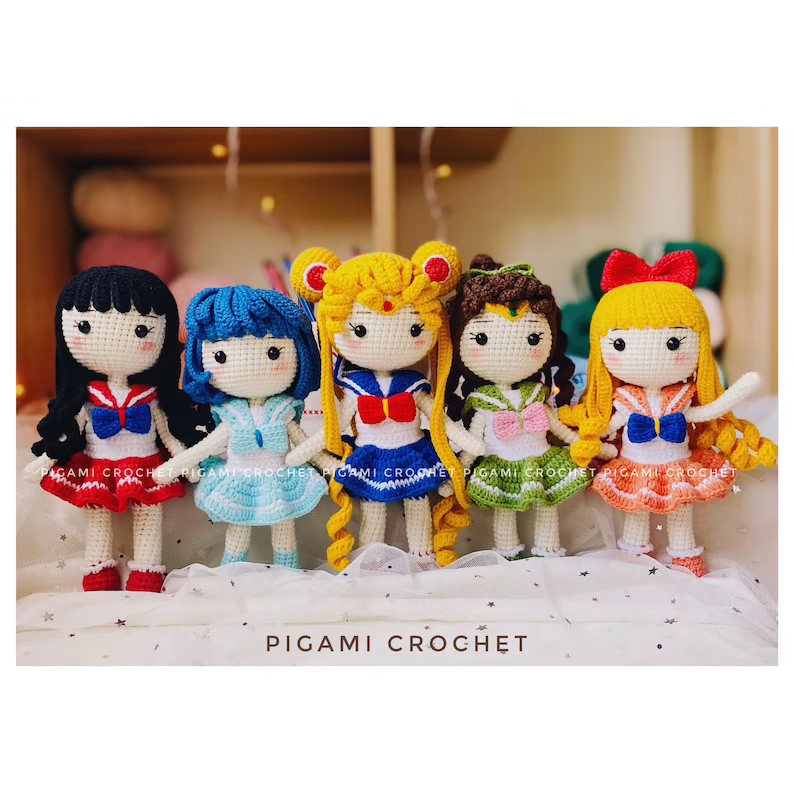 Sailor Moon Amigurumi Pattern Sailor Moon Crochet Pattern Etsy  - Sailor Moon Crochet Blanket Pattern