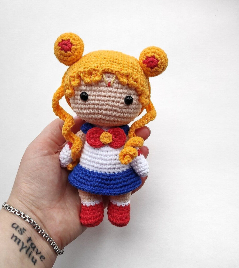 Sailor Moon Crochet Pattern PDF Crochet Amigurumi Princess Crochet  - Sailor Moon Crochet Blanket Pattern