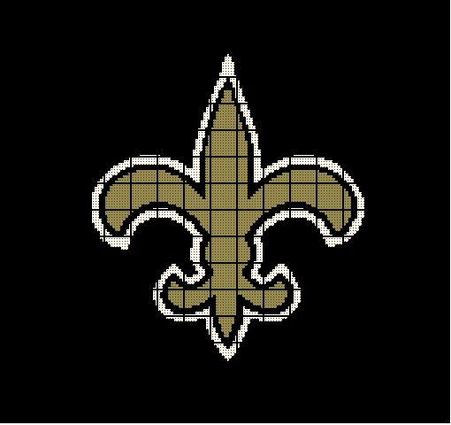 Saints Emblem Crochet Pattern - New Orleans Saints Crochet Blanket Pattern