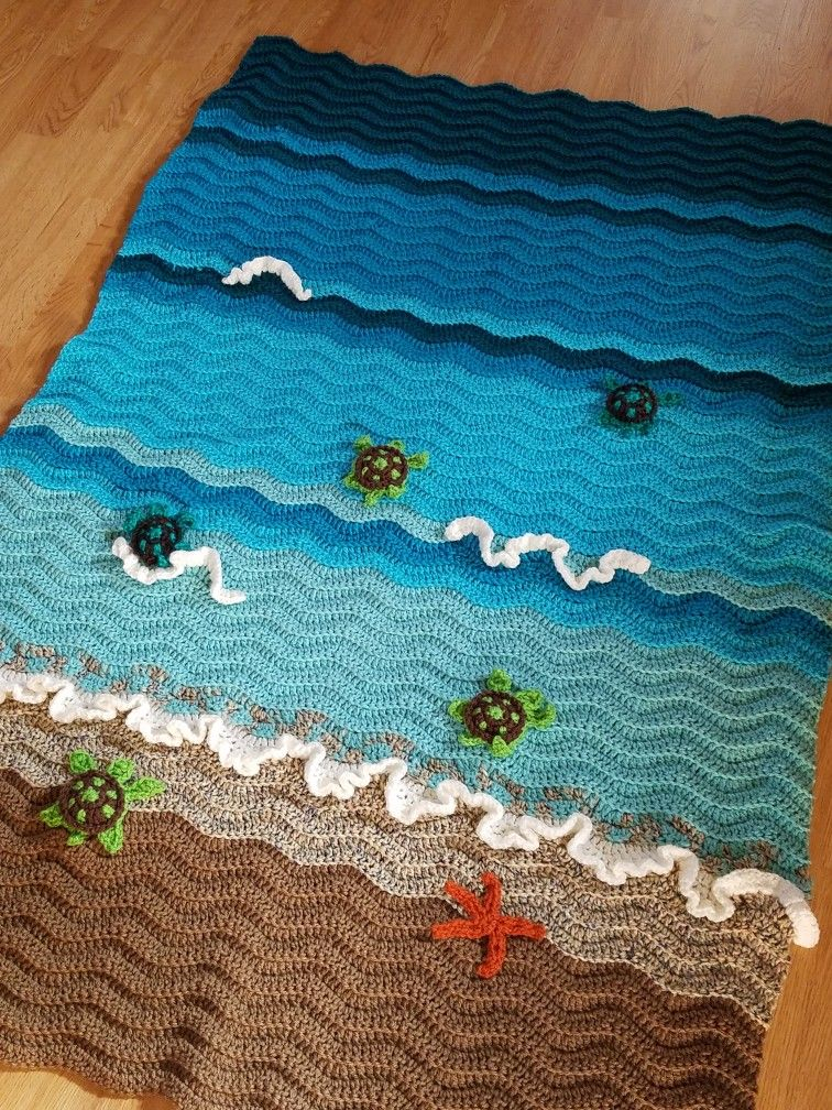Sea Turtle Crochet Blanket Pattern Printable Templates Free - Crochet Pattern Sea Turtle Blanket