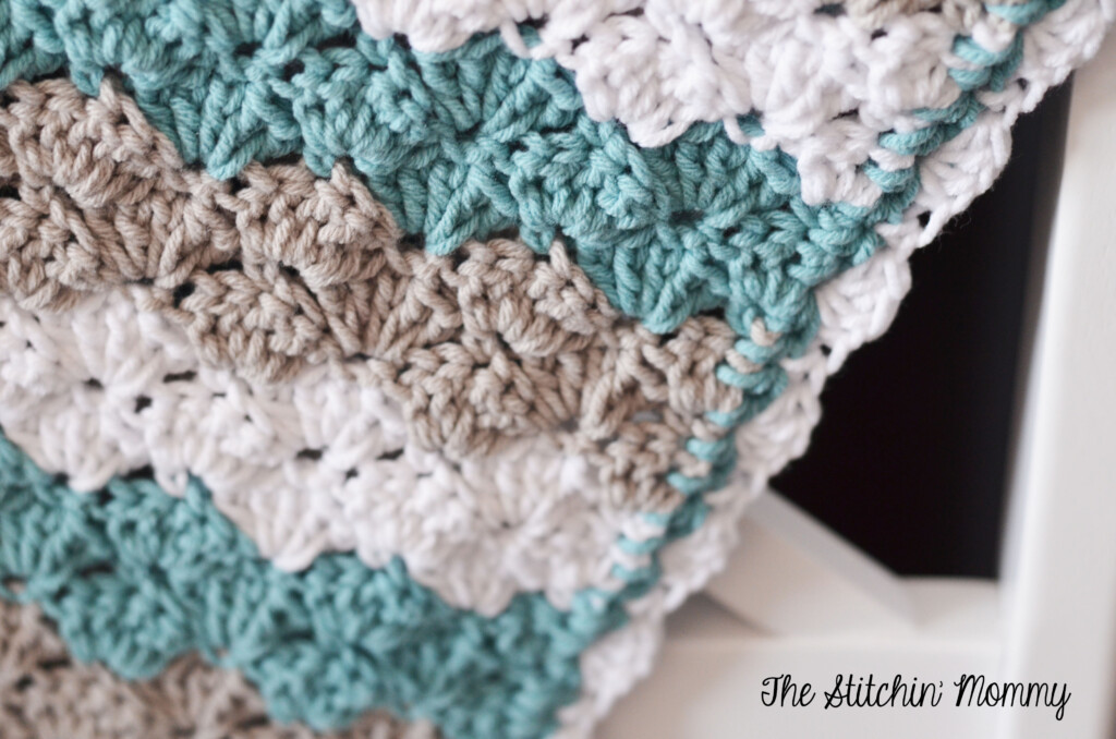 Shell Stitch Baby Blanket Free Crochet Pattern The Stitchin Mommy - Shell Crochet Blanket Pattern Free