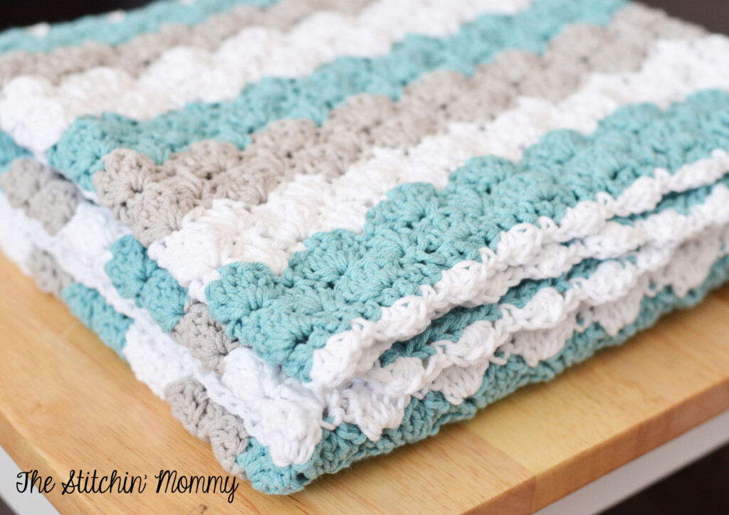 Shell Stitch Baby Blanket Free Crochet Pattern The Stitchin Mommy - Shell Blanket Crochet Pattern