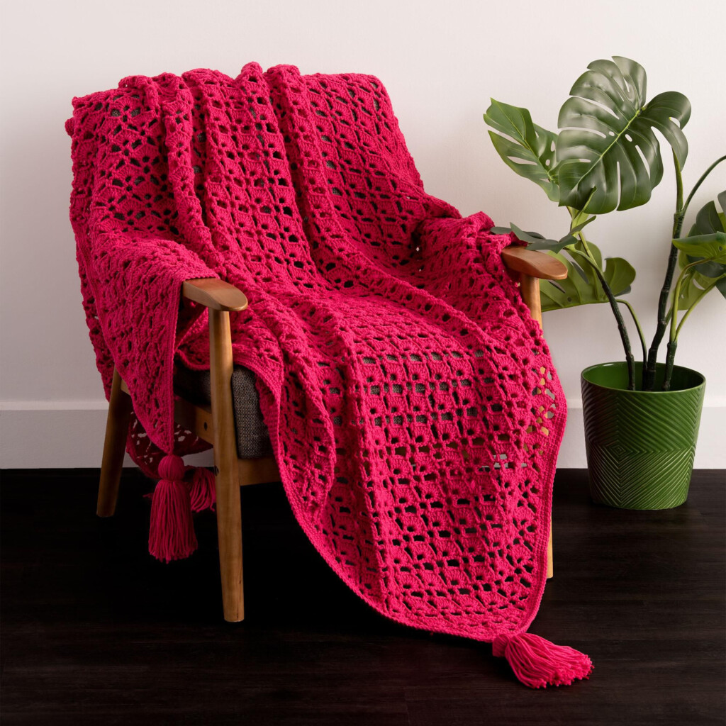 Shell Stitch Blanket Free Crochet Pattern Crochet Kingdom - Spider Stitch Crochet Blanket Pattern