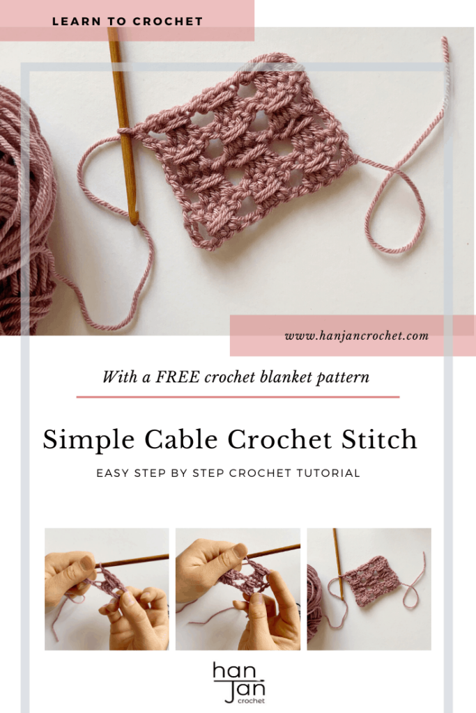 Simple Crochet Cable Stitch And The Lapsang Blanket Pattern HanJan  - Crochet Cable Stitch Blanket Pattern