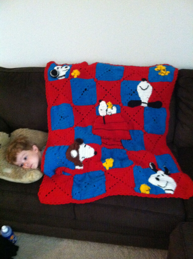 Snoopy Crochet Blanket Pattern - Snoopy Crochet Blanket Pattern