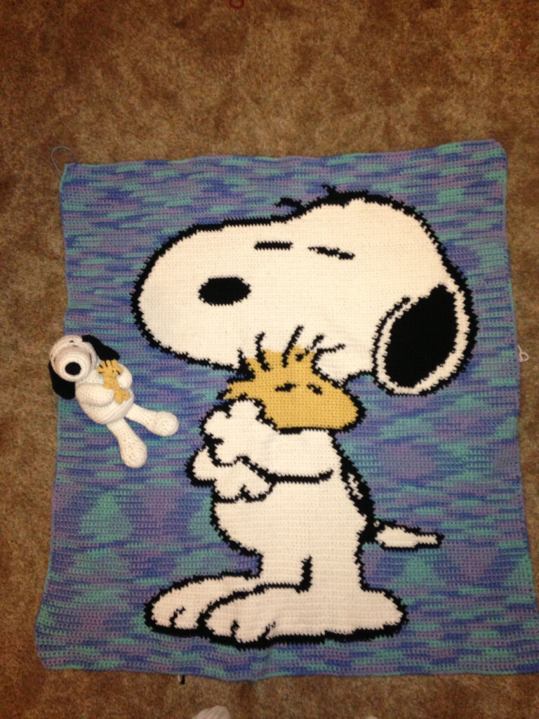 Snoopy Crochet Pattern - Snoopy Crochet Blanket Pattern
