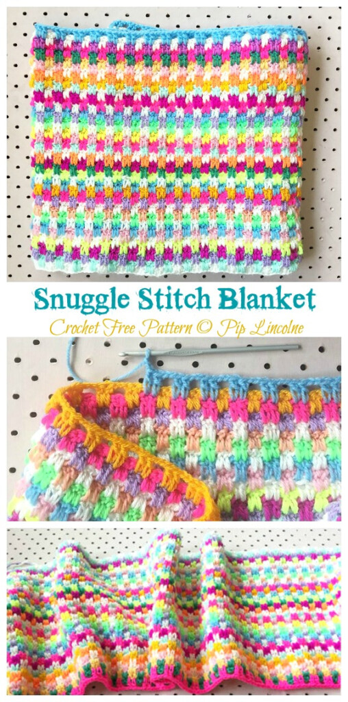 Snuggle Stitch Blanket Crochet Free Pattern Crochet Knitting - Snuggle Stitch Crochet Blanket Pattern