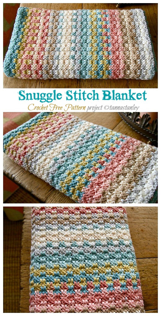 Snuggle Stitch Blanket Crochet Free Pattern Crochet Knitting - Snuggle Stitch Crochet Blanket Pattern