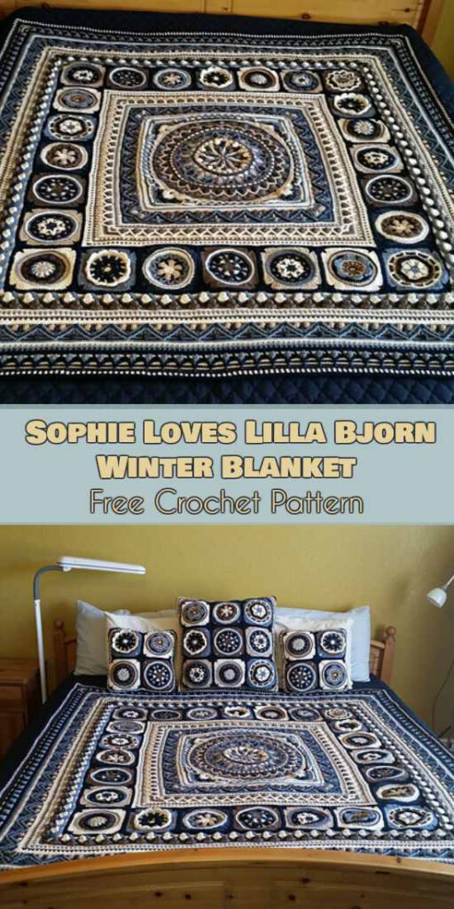 Sophie Loves Lilla Bjorn Winter Blanket Free Crochet Pattern Your  - Sophie Loves Lilla Bjorn Winter Blanket Free Crochet Pattern