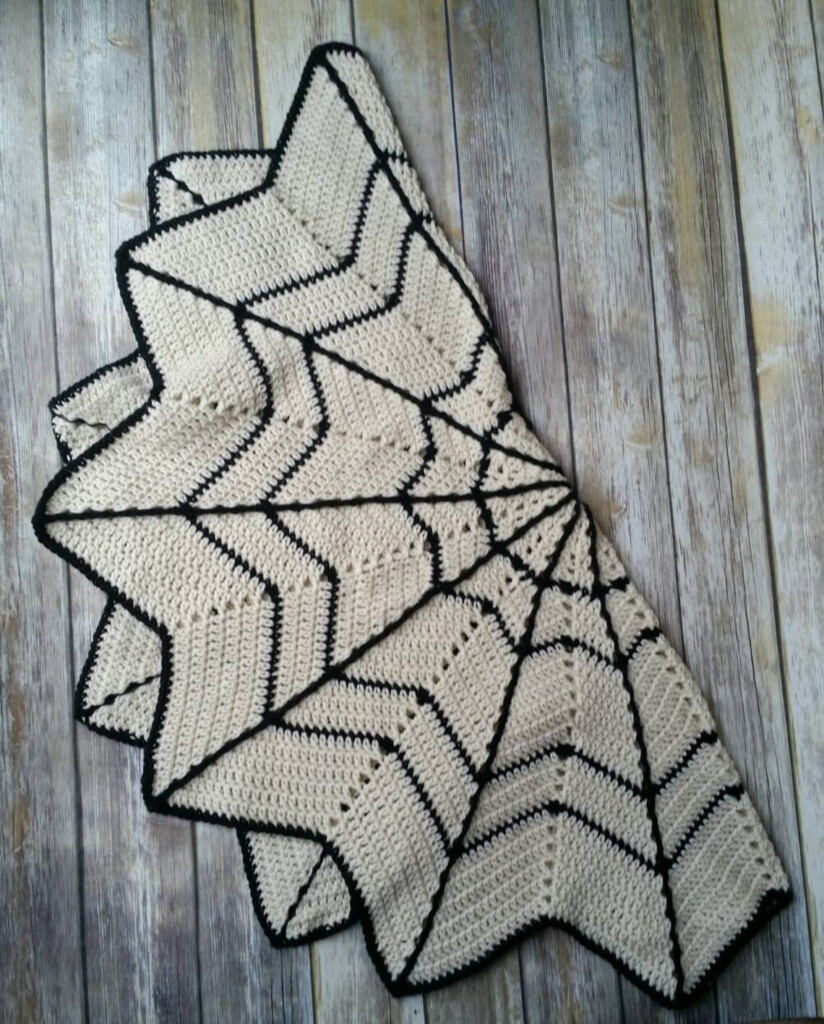 Spider Web Blanket Crochet Pattern Halloween Blanket Crochet Etsy - Spiderweb Crochet Blanket Pattern Free