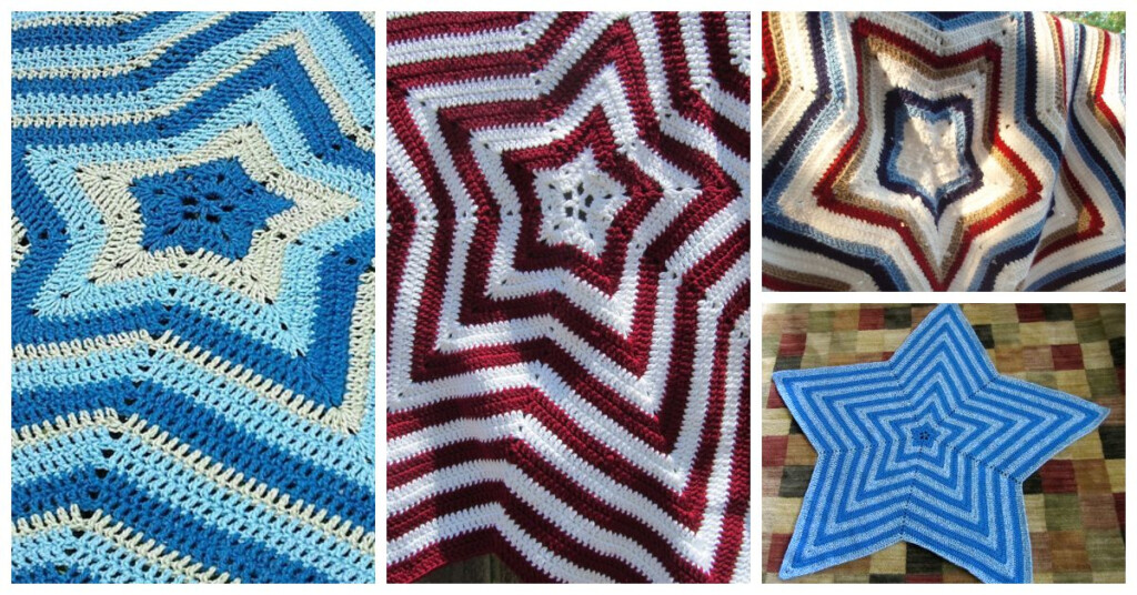 Star Blanket Crochet Pattern Simple Crochet Ideas - Circular Crochet Blanket Pattern Free