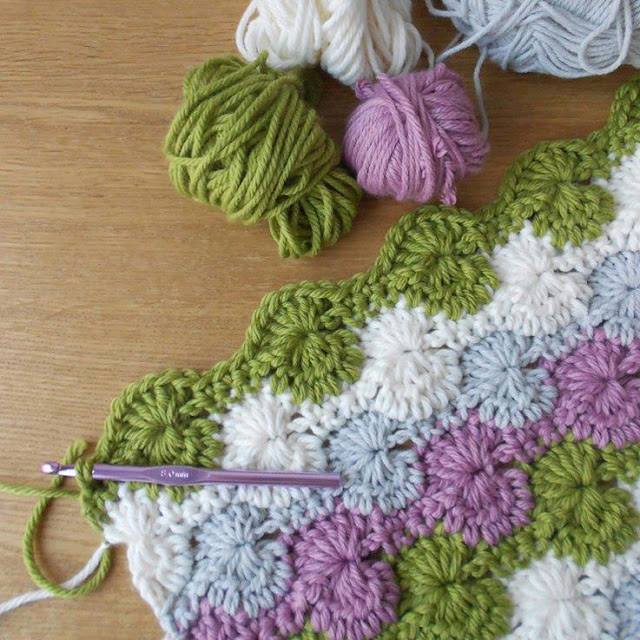 Starburst Stitch Blanket Free Crochet Pattern Styles Idea - Starburst Stitch Crochet Blanket Pattern