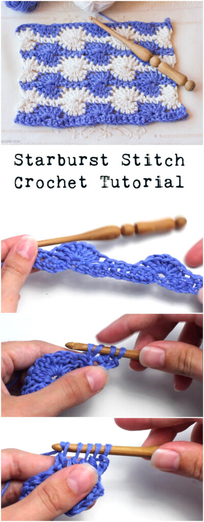Starburst Stitch Crochet Tutorial Pretty Ideas - Starburst Stitch Crochet Blanket Pattern