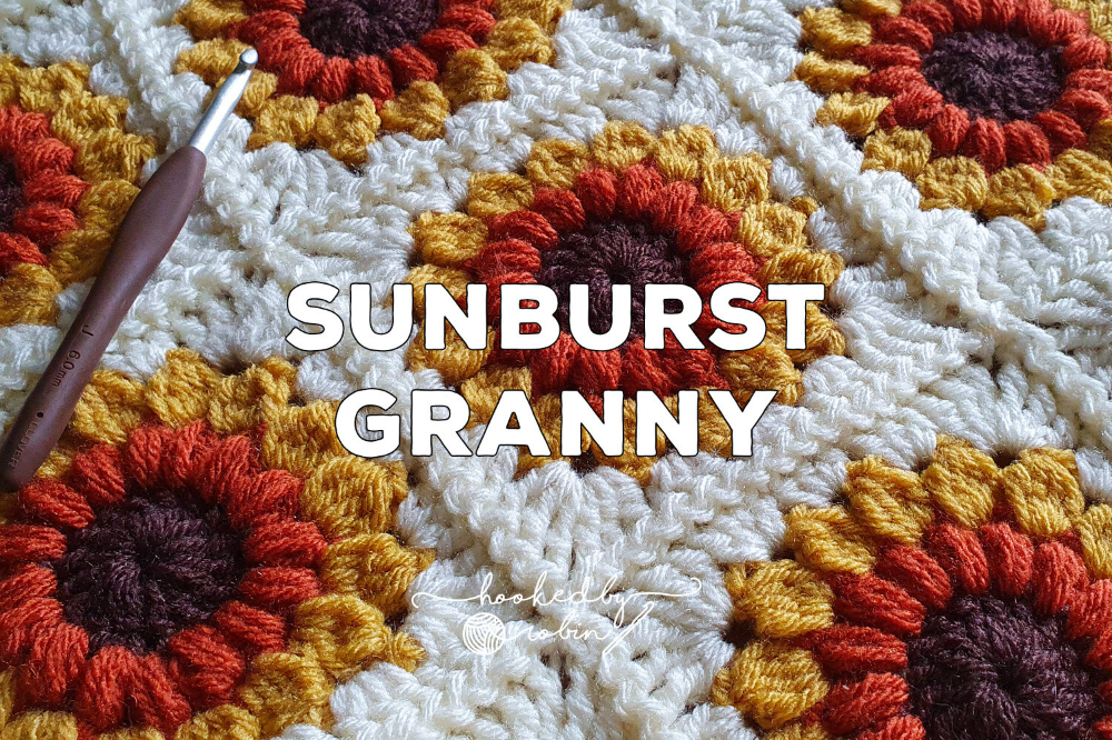 Sunburst Granny Square Crochet Tutorial - Sunburst Crochet Blanket Pattern