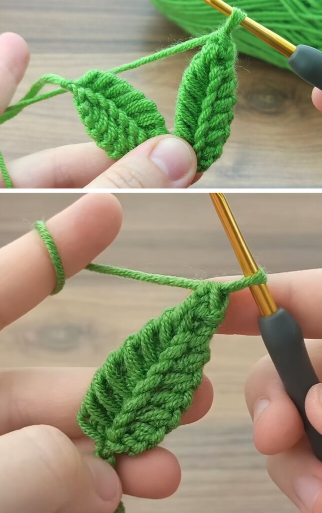 Super Easy Leaf Crochet Tutorial Tutorials More Crochet Leaves  - Leaf Pattern Crochet Blanket