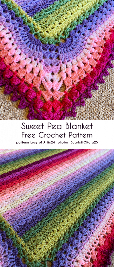 Sweet Pea Blanket Free Crochet Pattern Your Crochet - Sweet Pea Crochet Blanket Pattern