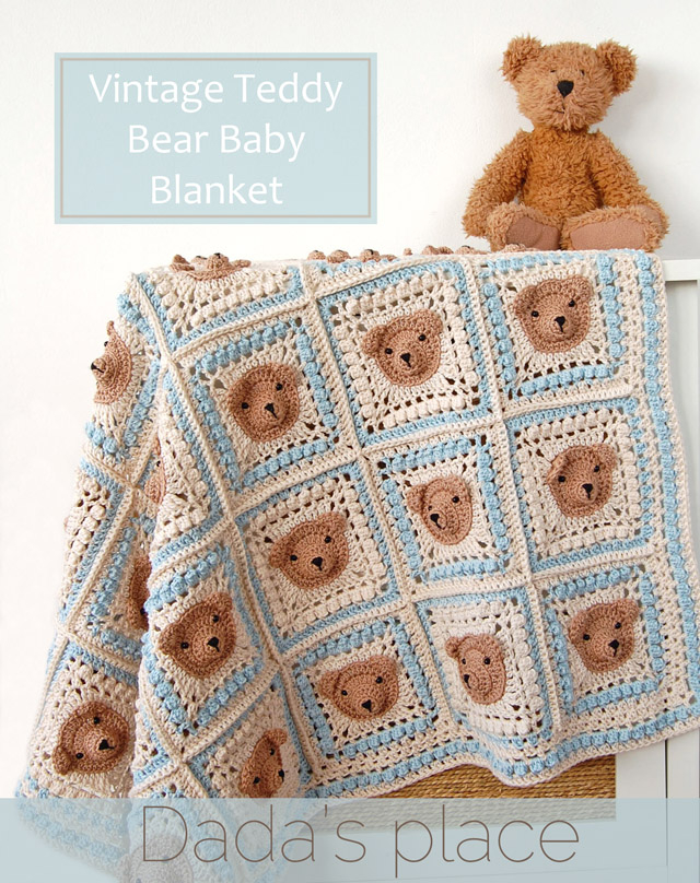 Teddy Bear Baby Blanket Crochet Pattern - Free Crochet Teddy Bear Blanket Pattern