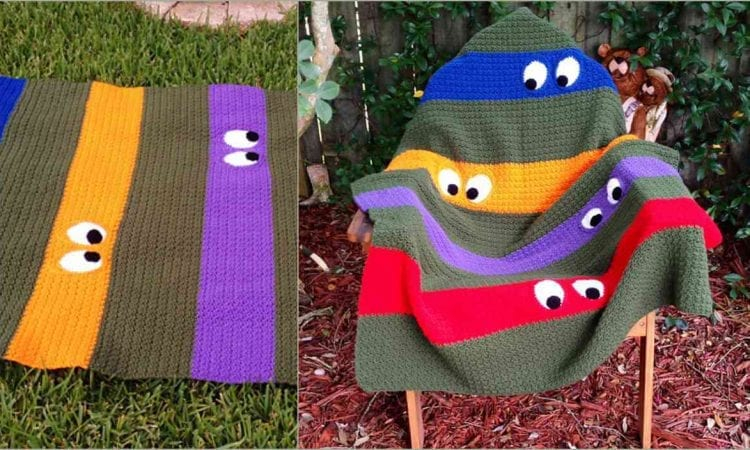 Teenage Mutant Ninja Turtle Blanket Free Crochet Pattern Your Crochet - Teenage Mutant Ninja Turtles Crochet Blanket Pattern Free